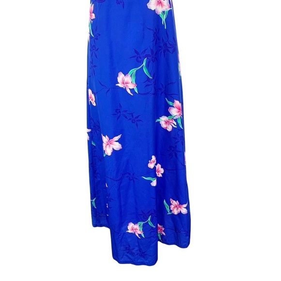 Vintage Hukilau Fashions Hawaiian Maxi Dress Size 6 - Picture 6 of 10